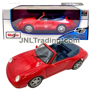 Maisto Special Edition Maßstab 1:18 Die Cast rot Cabrio Porsche 911 Carrera - Bild 1 von 2
