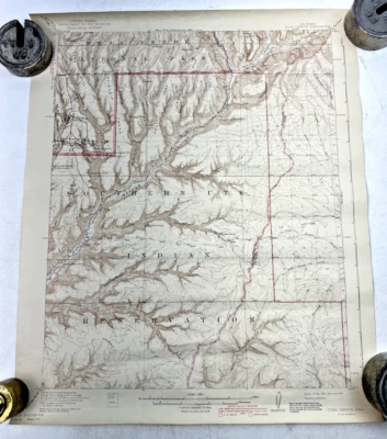Mapa topográfico vintage 1943 - Soda Canyon, Colorado - 19,75" x 16,5" Foto 1 de 4