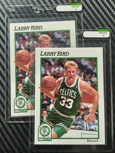 1991 NBA x2 Hoops Larry Bird Base #9 - Taby Card™ MT 9, MT 9 - Picture 1 of 5
