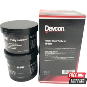 DEVCON 10110 PLASTIC STEEL PUTTY (A) 1 lb. Kit New Sealant Epoxy Putty - Picture 1 of 7