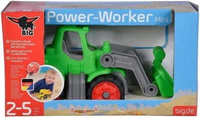 BIG Power Worker Mini Traktor Fahrzeug geeignet als Sandspielzeug weiche Reifen✅ - Bild 1 von 2