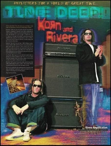 Amplificadores de guitarra Korn Munky & Head Rivera anuncio 1999 impresión de anuncio - Imagen 1 de 3