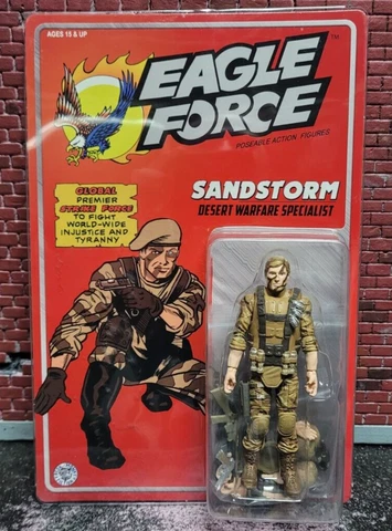 Eagle Force Sandstorm - Desert Warfare Specialist figure Zica Toys Fresh Monkey Cover