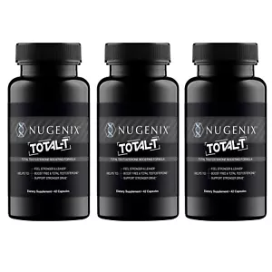 Confezione 3 Nugenix Total-T Integratore Booster Testosterone per Uomo 90 Capsule - Foto 1 di 14