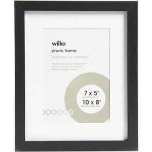 Box BLACK Deep RECTANGLE Picture Photo Display Frame 6X4/8X6 HANG OR FREESTAND - Picture 1 of 3