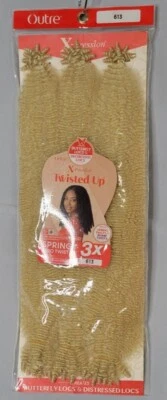 Outre X-Pression Twisted Up Springy Afro Twist 24" 3x Color 613 Crea... Foto 1 de 4