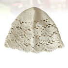 Cotton Crochet Beanie Cap Lace Hollow Out Summer Hat