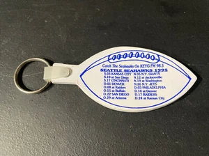 1995 Seattle Seahawks & Washington Huskies KEYG FM Football Schedule Keychain - Picture 1 of 2