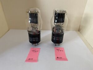 LOT OF 2 - RCA #45 VACUUM TUBES - TESTED 