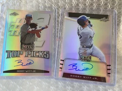 Bobby Witt Jr Auto 2019 Leaf Metal Draft Lot - Image 1 of 4