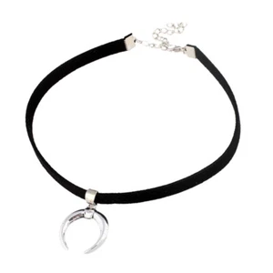 Gothic Necklace Choker Black Choker Necklace Halloween Costume Accessories - Picture 1 of 12