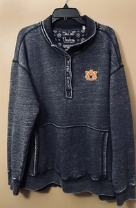 Mens Auburn Tigers Heather Grayish Blue Pullover 2xL - Picture 1 of 5
