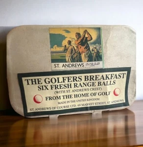 St Andrews The Golfers Breakfast Fresh Range Balls (4 balls) One Ryder Cup Ball - Picture 1 of 7