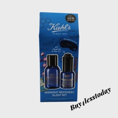 KIEHLS Midnight Recovery Juego de Sueño Concentrado de Recuperación + Aceite Limpiador Botánico Foto 1 de 4