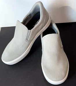 Kizik Venice Granite Grey Men's Size 8.5 WIDE Canvas Slip On Sneakers Shoes - Picture 1 of 9