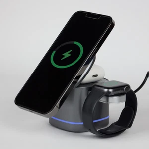 Stand di ricarica wireless con aggancio magnetico X Tower 3 in 1 by Duduu - Foto 1 di 5