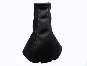 Hellblau Faden Echtleder Schaltmanschette Schaltsack Für DAEWOO KALOS 2002-2008 - Picture 1 of 1