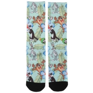 Looney Tunes Socks Mens Sock Size 10-13 Hawaiian Novelty Crew Gift - Picture 1 of 3