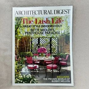Architectural Digest Magazine June 2014 The Lush Life Great Style Indoors + Out - Picture 1 of 4