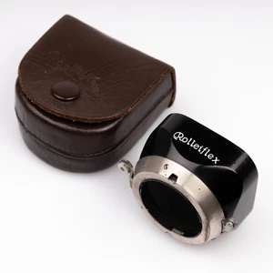*TOP* RARE Original Rolleiflex 28.5mm Lens Hood Push On Old Standard w/Case - Picture 1 of 19
