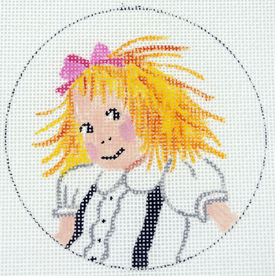 Eloise at the Plaza Hotel Christmas Ornament *HP Needlepoint Canvas * By LLemon - Image 1 of 1