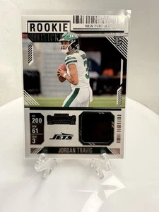 Jordan Travis 2024 Contenders Rookie Ticket Swatch RTS-JTS New York Jets - Picture 1 of 2
