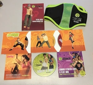 Zumba “Total Body Transformation” 3 DVD Set, Plus 3 other Zumba DVDs See Pics - Picture 1 of 4