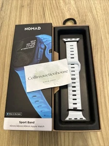 Nomad Limited Edition: Icy Blue Apple Watch Band 45mm/46mm/49mm Glow in the Dark - Photo 1 sur 5