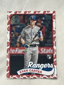 Carta Baseball Parallela Evan Carter RC 2024 Topps Japan Edition MLB 89J-34 Koi - Foto 1 di 8