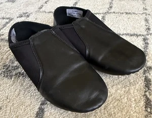 Stelle Tanzschuhe schwarz Leder Jazz Slipper Hip Hop kleine Mädchen Größe 11 - Bild 1 von 5
