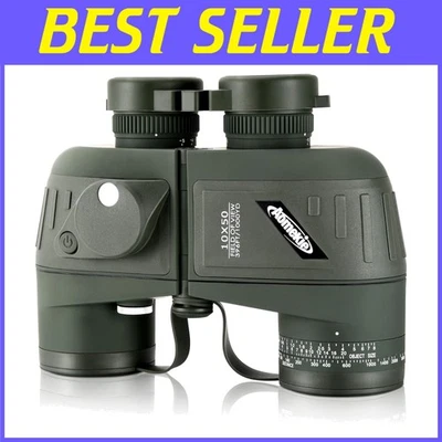 Marine Binoculars for Adults 10x50 with Diopter Adjustment - Image 1 of 4