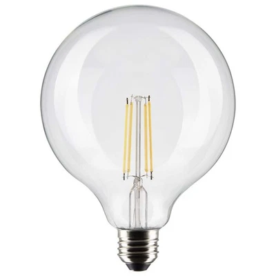 Satco 8w G40 Globe Filament LED 4000K Medium Base Dimmable - 100w equiv - Image 1 of 3