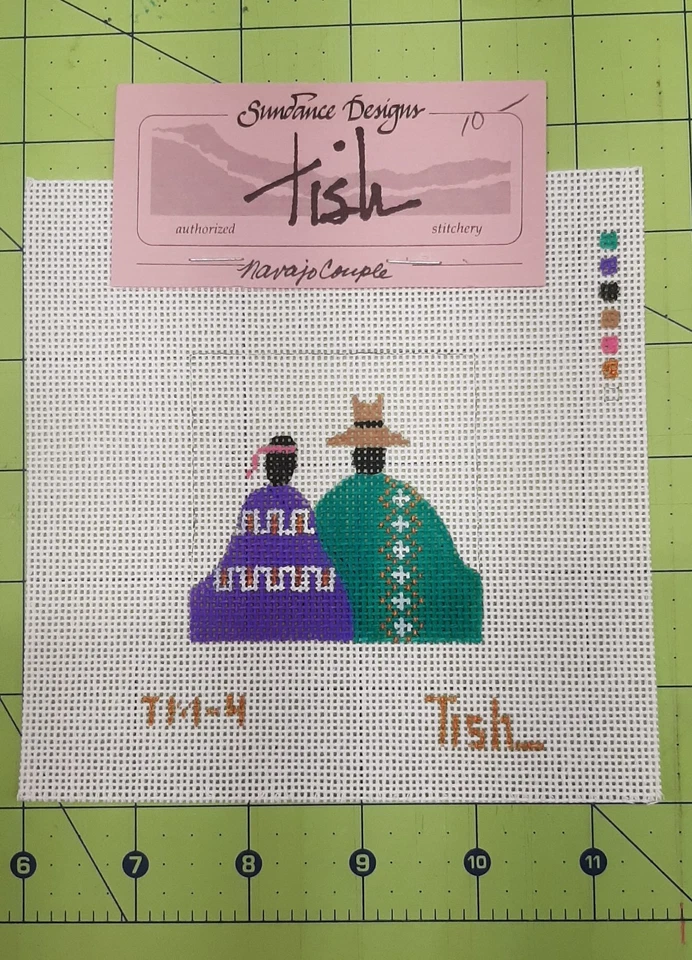NEW Sundance Designs Needlepoint Handpainted Canvas TISH TM-4 - Image 1 of 1