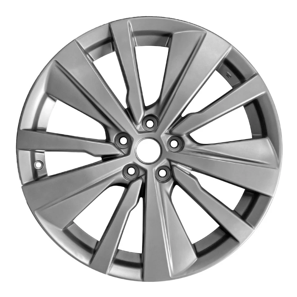 19x8 10 Spoke Used Aluminum Wheel Painted Medium Charcoal 560-62785 - Image 1 of 1