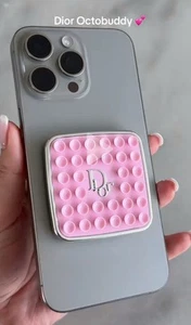 Dior Octobuddy Pink Phone Stand Suction Accessory Fidget Toy Design - Photo 1 sur 2