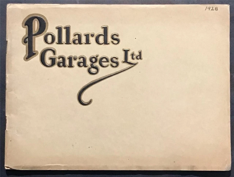 POLLARDS GARAGES LTD Car Sales Brochure APR 1928 AUSTIN Daimler ROLLS ROYCE Fiat - Image 1 of 4