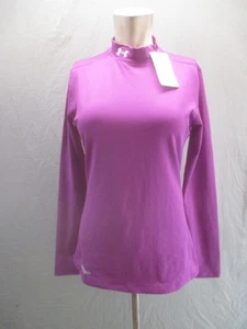 Top sportivo Under Armour COLD GEAR taglia L donna collo alto manica lunga nuovo con etichette 158 - Foto 1 di 10