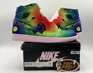 DS New Nike Air Jordan Retro 1 High OG J. Balvin Colores Y Vibras 2020 Size 13 - Picture 1 of 11