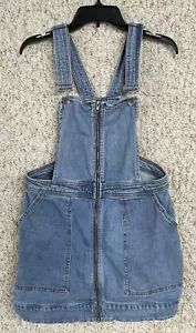 Wild Fable Denim Overall Skirt Size Large Full Front Zipper (waist 32") - Picture 1 of 22