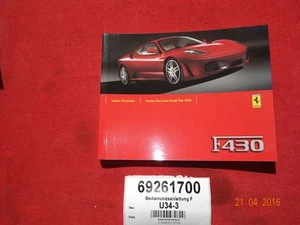 Bedieungsanleitung French FERRARI 430 - owners guide french - ET Nr 69261700 - Picture 1 of 1