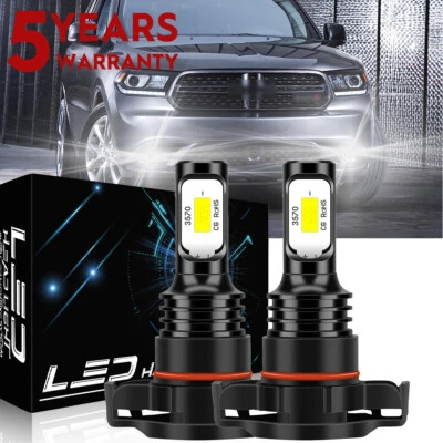 Par de bombillas antiniebla LED blancas 6000K 5202 H16 para Dodge Durango 2011 2012 2013 Foto 1 de 4