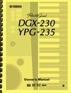 Yamaha DGX-230 YPG-235 Portable Grand Piano Keyboard OWNER'S MANUAL - Picture 1 of 3