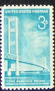 US 3c Stamp Scott #1109, Mackinac Bridge MNH 1958 - Picture 1 of 1
