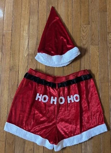 Santa Hat And Boxer Shorts Mens XL - Picture 1 of 11