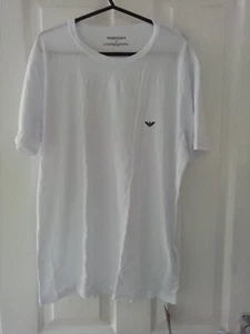 New - Medium - Emporio Armani 2 Pack T-Shirts White & Black with tags - Picture 1 of 4