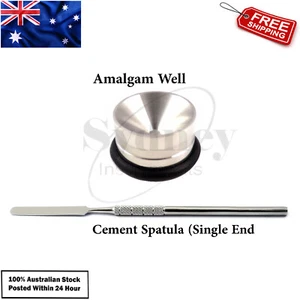 Dental Amalgam Mixing Well Pot Restorative Cement Sptaula Wax Modelling Carvers - Picture 1 of 5
