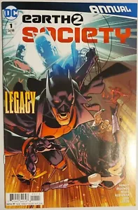 EARTH 2 SOCIETY ANNUAL #1 1ST PRINT BATMAN BIG AUCTION NOW L@@K WIN & SAVE! - Picture 1 of 2