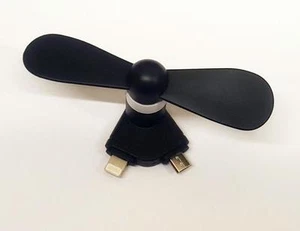 2in1 Mini Fan Refroidisseur pour IPHONE 6 6S 5S Et Andorid Micro USB Appareils - Photo 1 sur 1