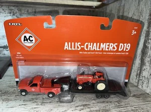 Ford F-350 scala 1/64 con rimorchio a collo d'oca e trattore Allis Chalmers D-19 - Foto 1 di 5