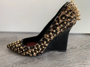 Schuhe Von Burberry Prosum Leopard mit Goldenen Nieten - Bild 1 von 6